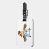 Funny Busy Waitress Overworked Server Bagagelabel (Voorkant verticaal)