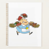 Funny Busy Waitress Overworked Server Planner (Voorkant)