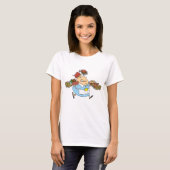 Funny Busy Waitress Overworked Server T-shirt (Voorkant volledig)