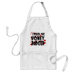 Funny Butcher Shop Honey Badger Apron Standaard Schort