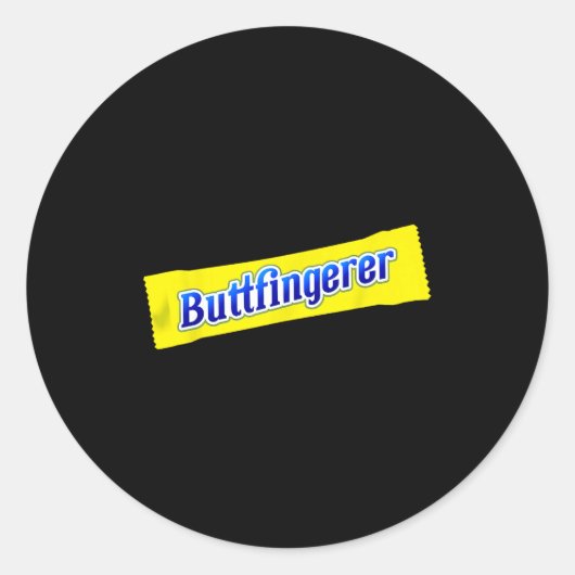 Funny Buttfingerer Inappropriate Offensive Adult D Ronde Sticker (Voorkant)