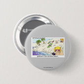 Funny Buttonnen: Katten uit Catalina Ronde Button 5,7 Cm (Voorkant /achterkant)