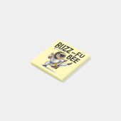 Funny Buzz-Fu Bee Martial Arts Post-It Notes (Incliné)
