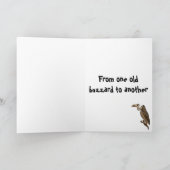 Funny Buzzard carte d'anniversaire (Intérieur)