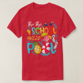Funny Bye School Hello Summer With Sunglasses And T-shirt (Design voorkant)