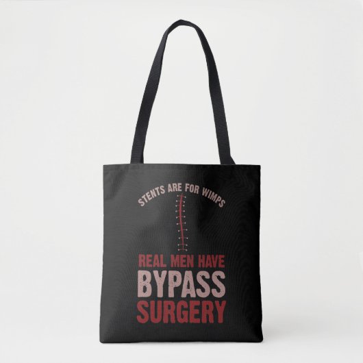 Funny Bypass Open Heart Surgery Recovery Gift Draagtas (Voorkant)
