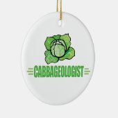 Funny Cabbage Lover Keramisch Ornament (Rechts)
