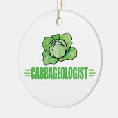Funny Cabbage Lover Keramisch Ornament (Links)