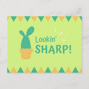 Funny Cactus Triangles Briefkaart