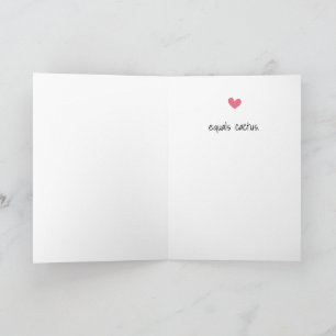 Funny Cactus Wenskaart Kaart