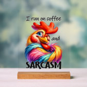 Funny café sarcasme mot art rooster (Neutre)