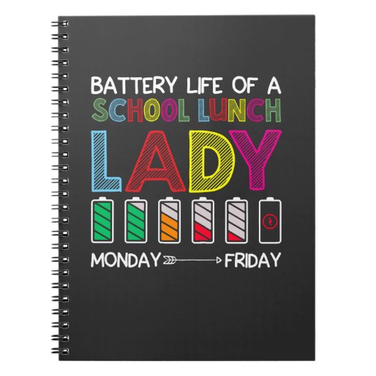 Funny Cafeteria School Lunch Lady Week Humor Notitieboek (Voorkant)