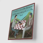 Funny Cajun Chef Square Wall klok (Hoek)