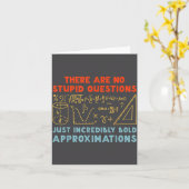 Funny Calculus Teacher Math Lover Mathematics Sarc Kaart (Gele Bloem)