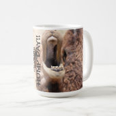 Funny Camel HUMP DAY Coffee Mok, zwart & Tan Koffiemok (Voorkant rechts)