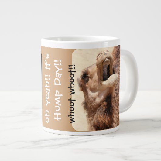 Funny Camel Hump Day Jumbo Mok (Voorkant rechts)