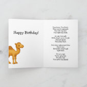 Funny Camel Knees Age Burn Kaart (Binnen)