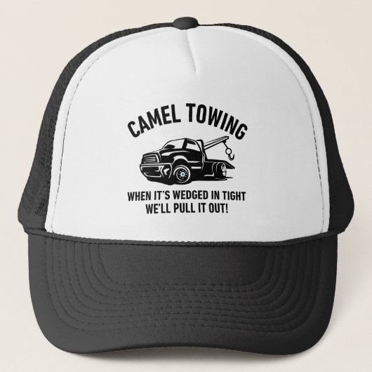 Funny Camel Towing Trucker Pet (Voorkant)