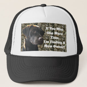 Funny Camo Chocolate Hunting Lab Quote Trucker Pet