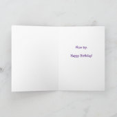 Funny Camouflaged Lizard in a Tweed Pet Birthday Kaart (Binnen)
