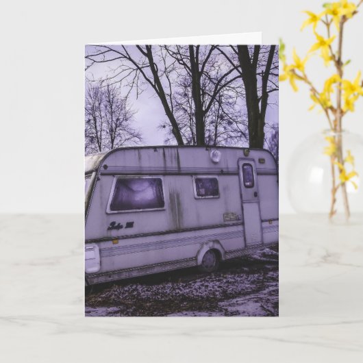 FUNNY CAMPER 'HELLO' CARTES DE RÉALISATION (Fleur jaune)