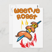 Funny Camping Briefkaart (Voorkant / Achterkant)