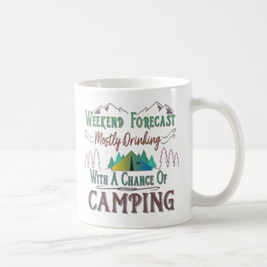 Funny Camping Coffee Mok (Rechts)