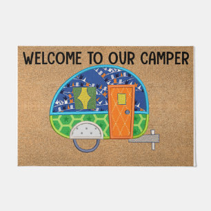 Funny Camping Day Doormat, Cute Camper Gift Deurmat
