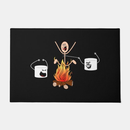 Funny Camping Deurmat (Voorkant)