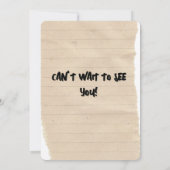 Funny Camping Famille Réunion Invitation avec Ours (Dos)