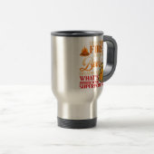 Funny Camping Gift I Light Fires & Make beer Disap Reisbeker (Voorkant rechts)