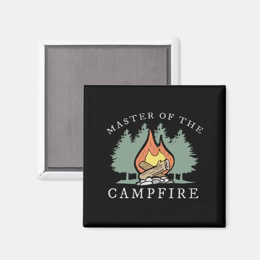 Funny Camping Gift Magneet (Voorkant / Achterkant)