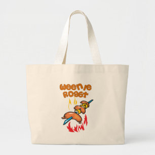 Funny Camping Grote Tote Bag