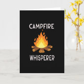 Funny Camping Kaart (Gele Bloem)