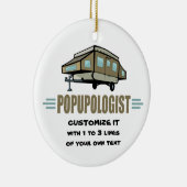 Funny Camping Keramisch Ornament (Rechts)