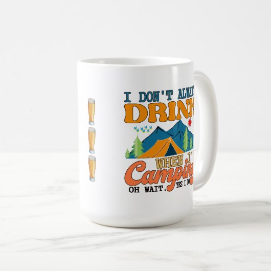 Funny Camping Koffiemok (Voorkant rechts)