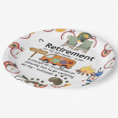 Funny Camping Retirement Definition Papieren Bordje (Gekanteld)