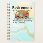 Funny Camping Retirement Definition Planner (Voorkant)