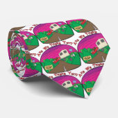 Funny Camping Stropdas (Opgerold)