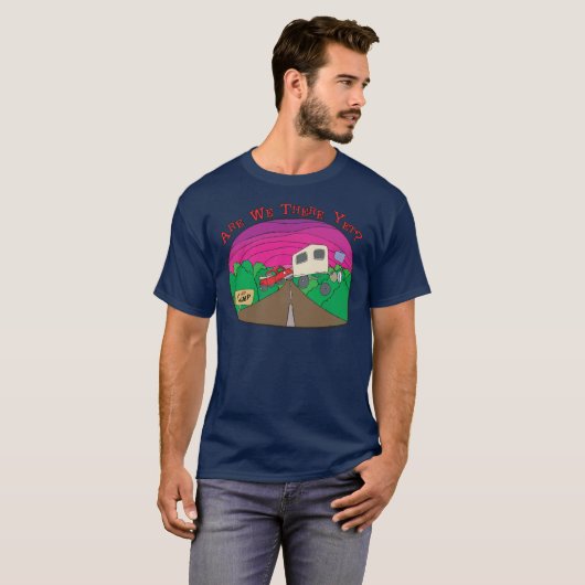 Funny Camping T-shirt (Voorkant volledig)