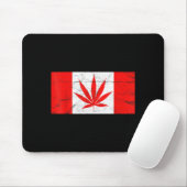 Funny Canada &amp; Weed Leaf! Canadian New Flag Jo Muismat (Met muis)
