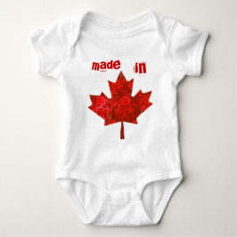 Funny Canada Day Grungy Urban Maple Leaf Romper