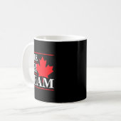 Funny Canada Eh Team Canadian Comedy Sarcasm Map  Koffiemok (Voorkant links)