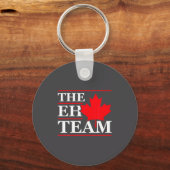 Funny Canada Eh Team Canadian Comedy Sarcasm Map  Sleutelhanger (Voorkant)