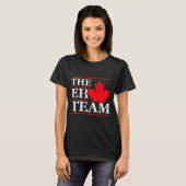 Funny Canada Eh Team Canadian Comedy Sarcasm Map  T-shirt (Voorkant volledig)