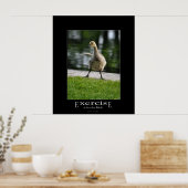 Funny Canada Goose Gosling oefent emotivationeel u Poster (Keuken)