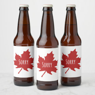 Funny Canadian Bier Etiket