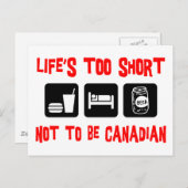 Funny Canadian Briefkaart (Voorkant / Achterkant)