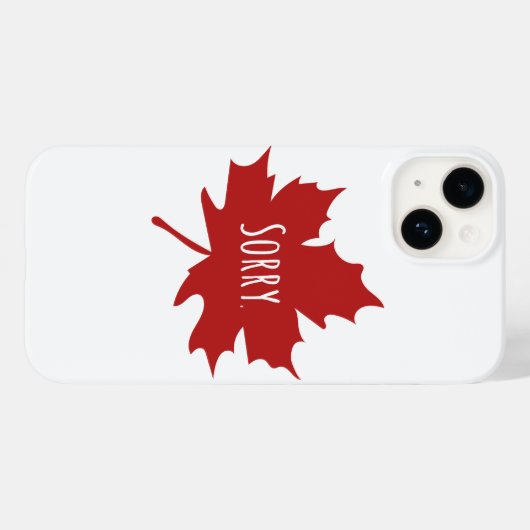 Funny Canadian Case-Mate iPhone Case (Achterkant (horizontaal))