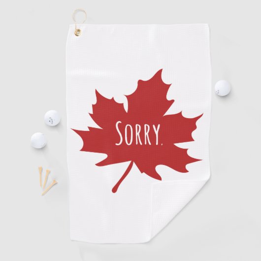 Funny Canadian Golfhanddoek (Insitu)